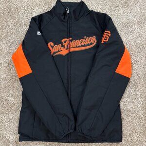 Women's San Francisco Giants Majestic Authentic Collection Black Jacket